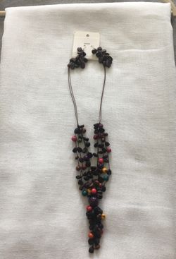 Hand made jewelry made in Colombia from coffee beans