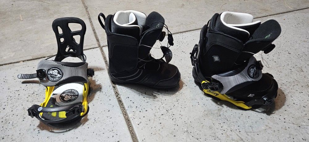 Snowboard Boots + Bindings