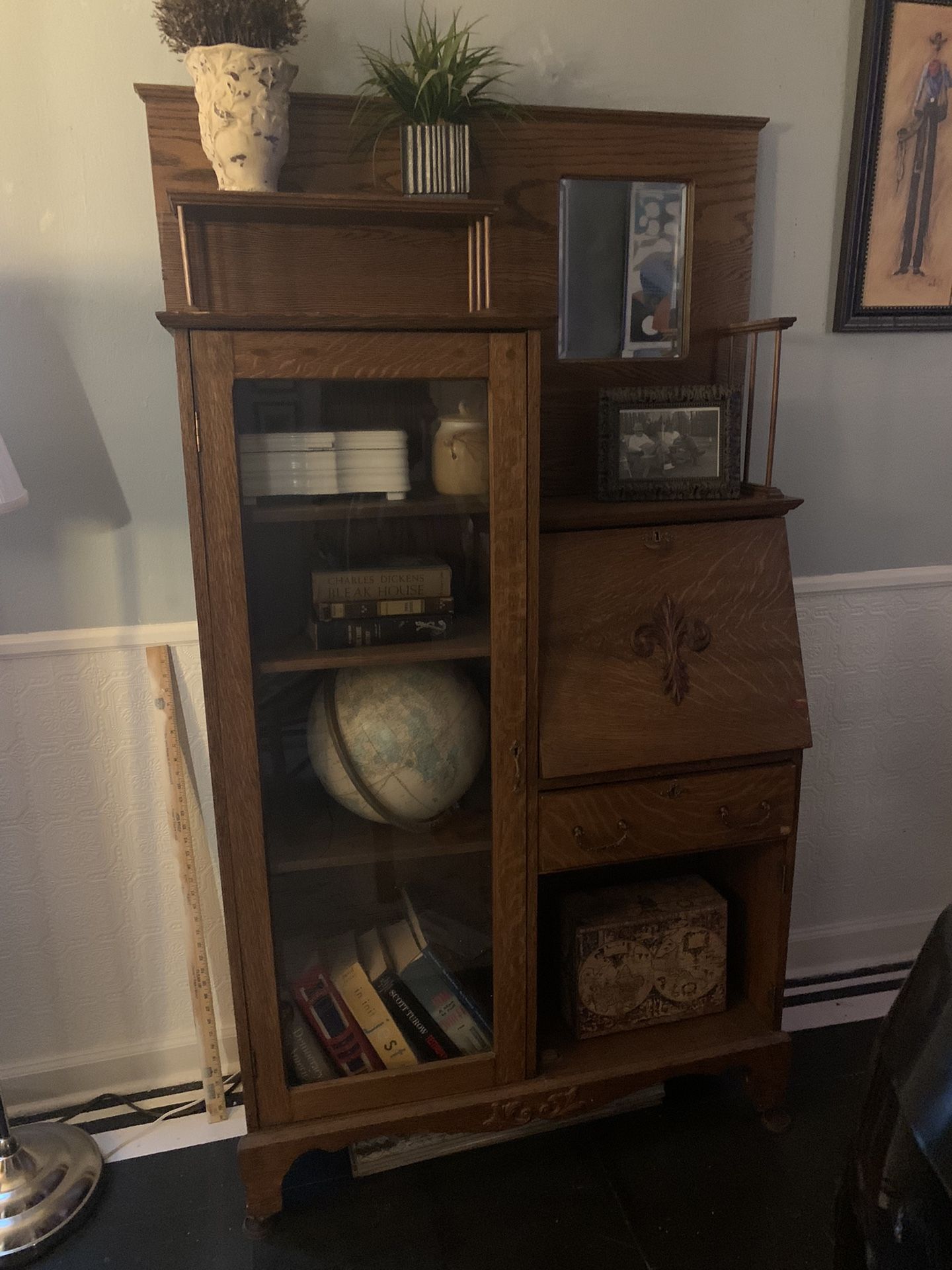 Antique Curio Cabinet/Secretary for Sale in Atlanta, GA - OfferUp