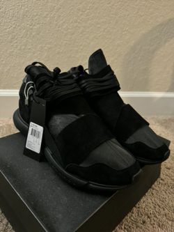 Adidas Y-3 Qasa High Lux 'Black' BB4733 Size 12.5 Rare Brand NEW