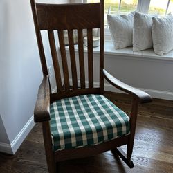 Solid Oak Rocking Chair