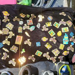 Vintage Los Angeles Lakers and Miscellaneous Pin Collection