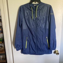 Columbia Rain Jacket Navy Blue Size Small