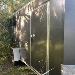 7x14 Single Axle Enclosed Trailer