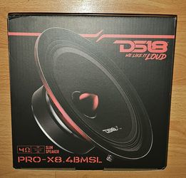 (1) DS18 PRO-X8.4BMSL 8” Shallow Midrange Speaker with Bullet Tweeter – 250W RMS