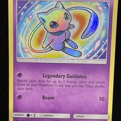 Pokemon Shining Mew 40/73 Shining Legends Holo Card-Near Mint