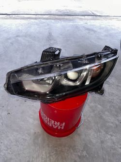 Halogen Headlight Left Drive Side Fit For Honda Civic 2016-2021 OEM