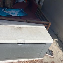 large Rubbermaid brand storage container