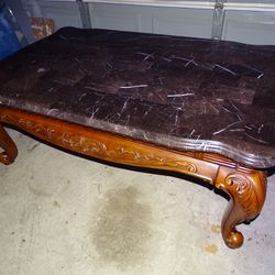 Huge 55 Inches Italian Marble Coffee Table 
