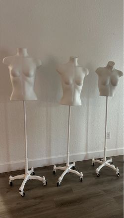Female Mannequin Adjustable Height made of Fiber Glass