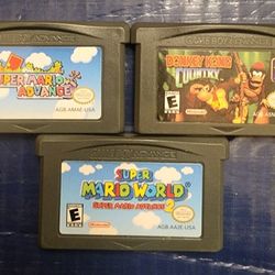 Nintendo Gameboy Advance Game Good Condition Asking $100 All Three