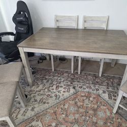 Skempton Dining Table and Chairs (Set of 7) By Ashley