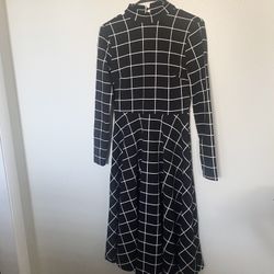 Vintage Long Sleeve A-Line Dress 