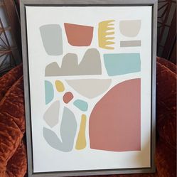 18x24 Abstract Framed Canvas Print