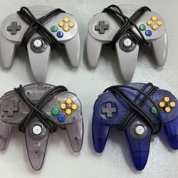Nintendo 64 Controller - 4 Controllers - AS IS - UNTESTED!