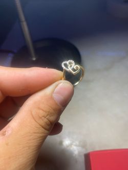 Diamond Hearts Ring
