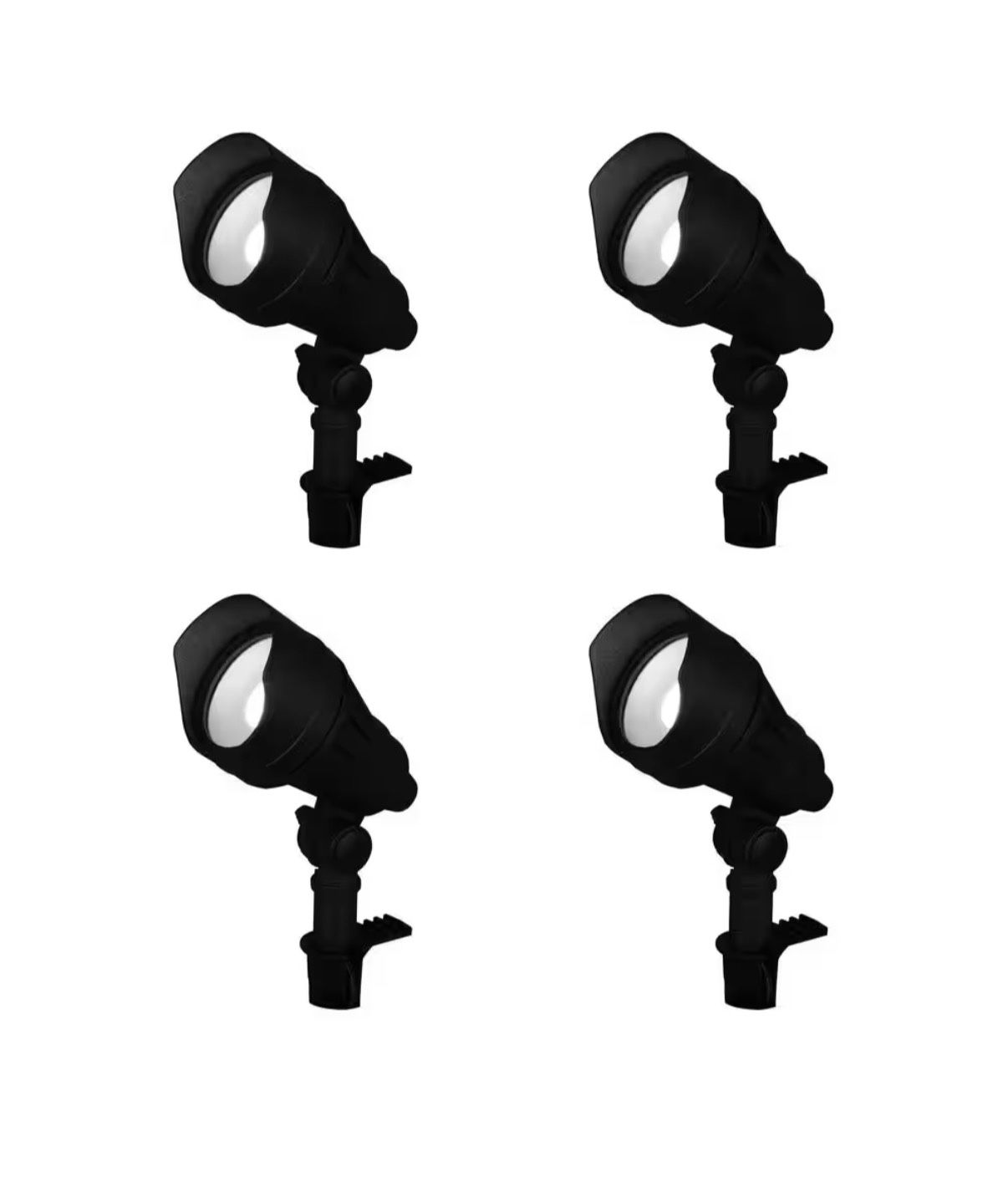 390 Lumen Low Voltage Millennium Black Adjustable Color Integrated LED Outdoor Landscape Flood Light