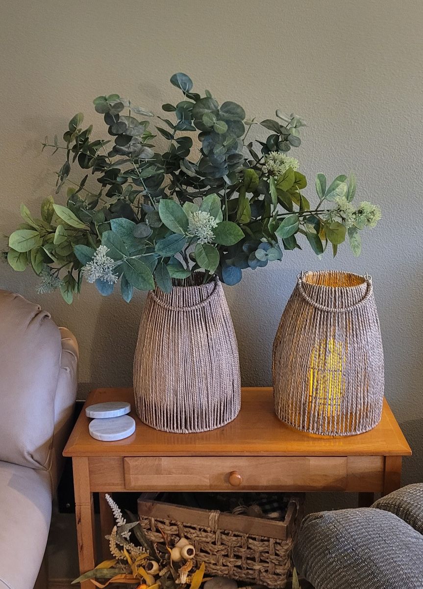 Tall Woven Vases
