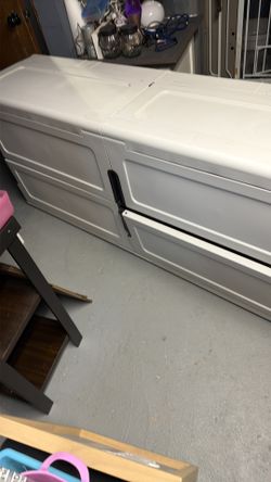 Plastic storage shelf