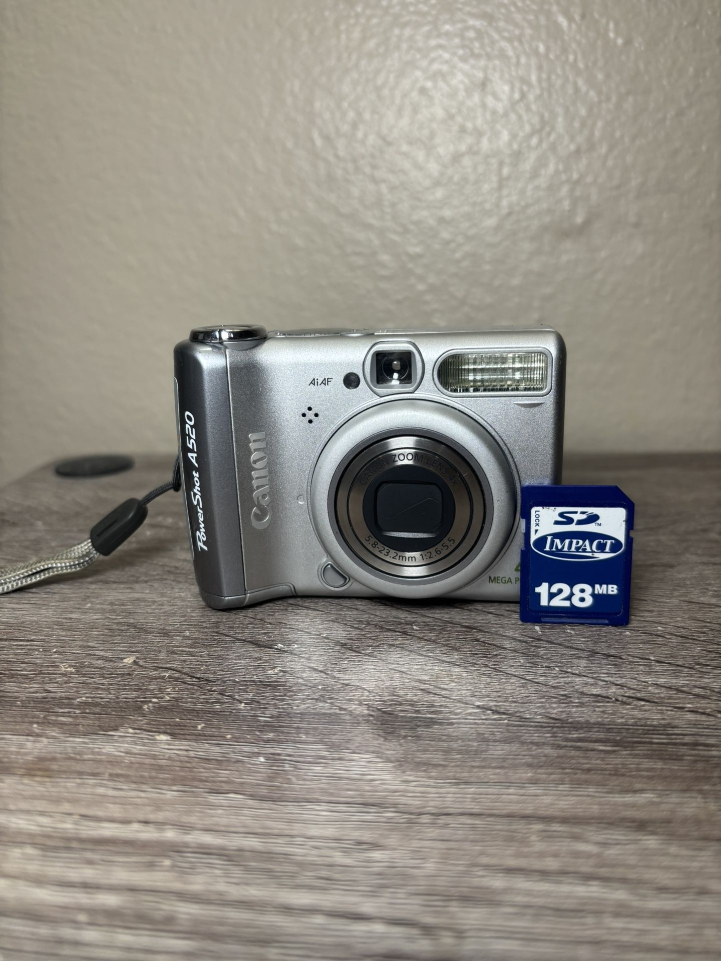 Canon PowerShot A520 4.0MP Silver Digital Camera