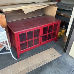 Red Cabinet/ Tv Stand 