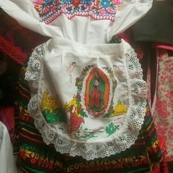 Hermoso Set De Niña 0,1 Y 2 Años Dia De La Virgen De Guadalupe Artesania Mexicana