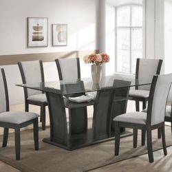 New Glass Dining Table❣️ Finance Available, $39 Down, New In Box