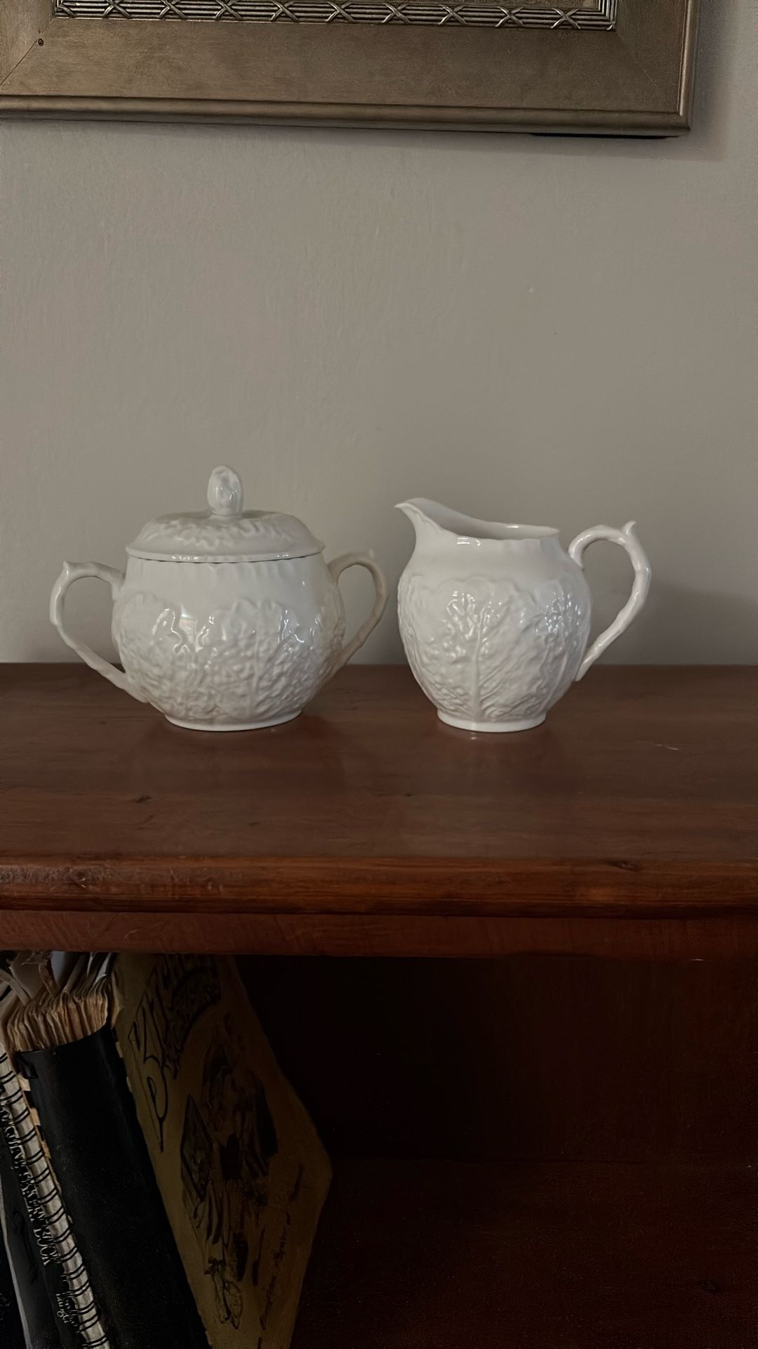 Spode Creamer And Sugar Bowl
