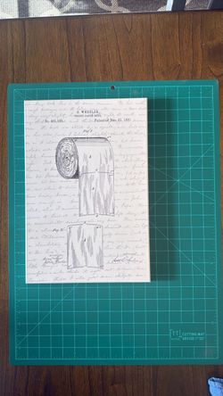 S. Wheeler Toilet Paper Wall Art