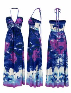 Cynthia Rowley’s diffusion-line jersey maxi dresses Halter Maxi Dress Size Small