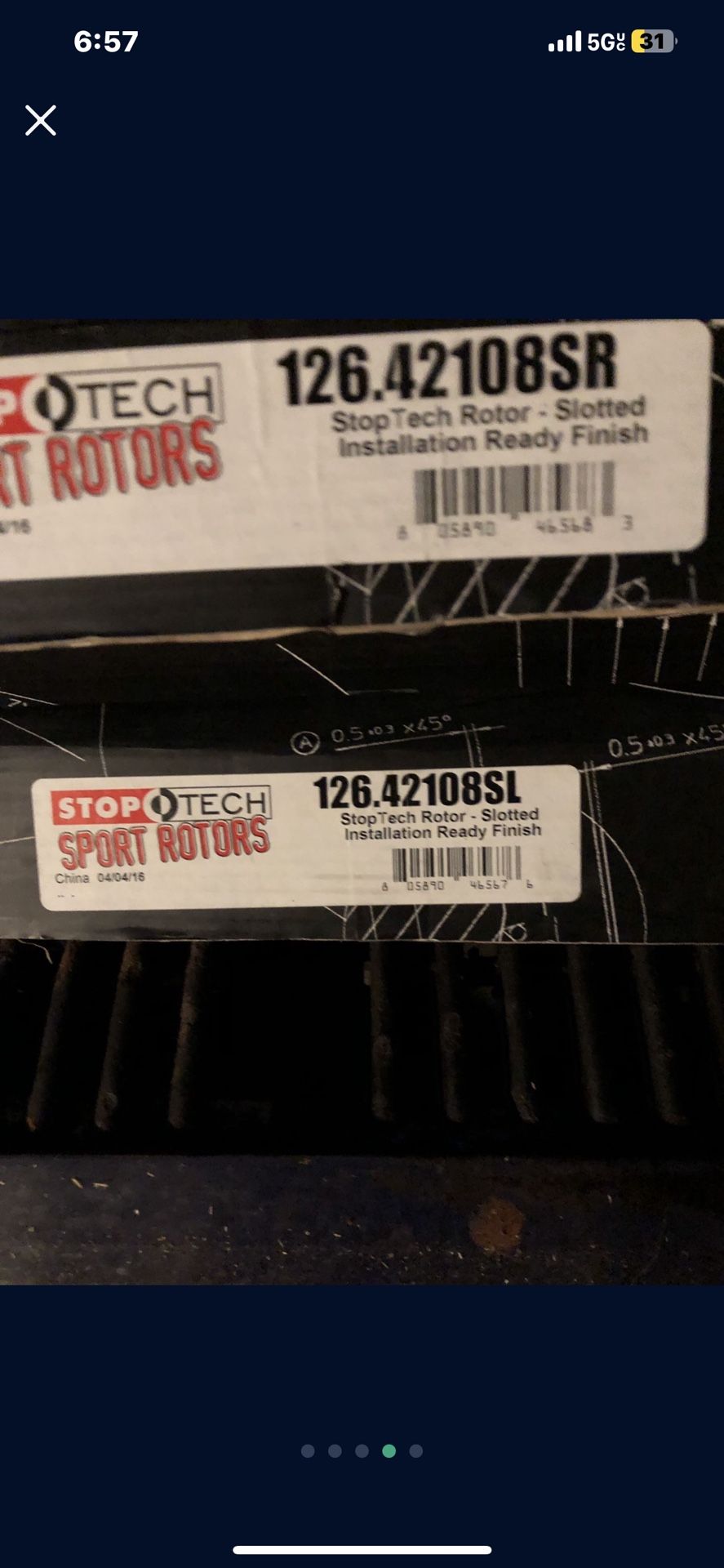 Nissan Stoptech, Stoptech Brake Rotors