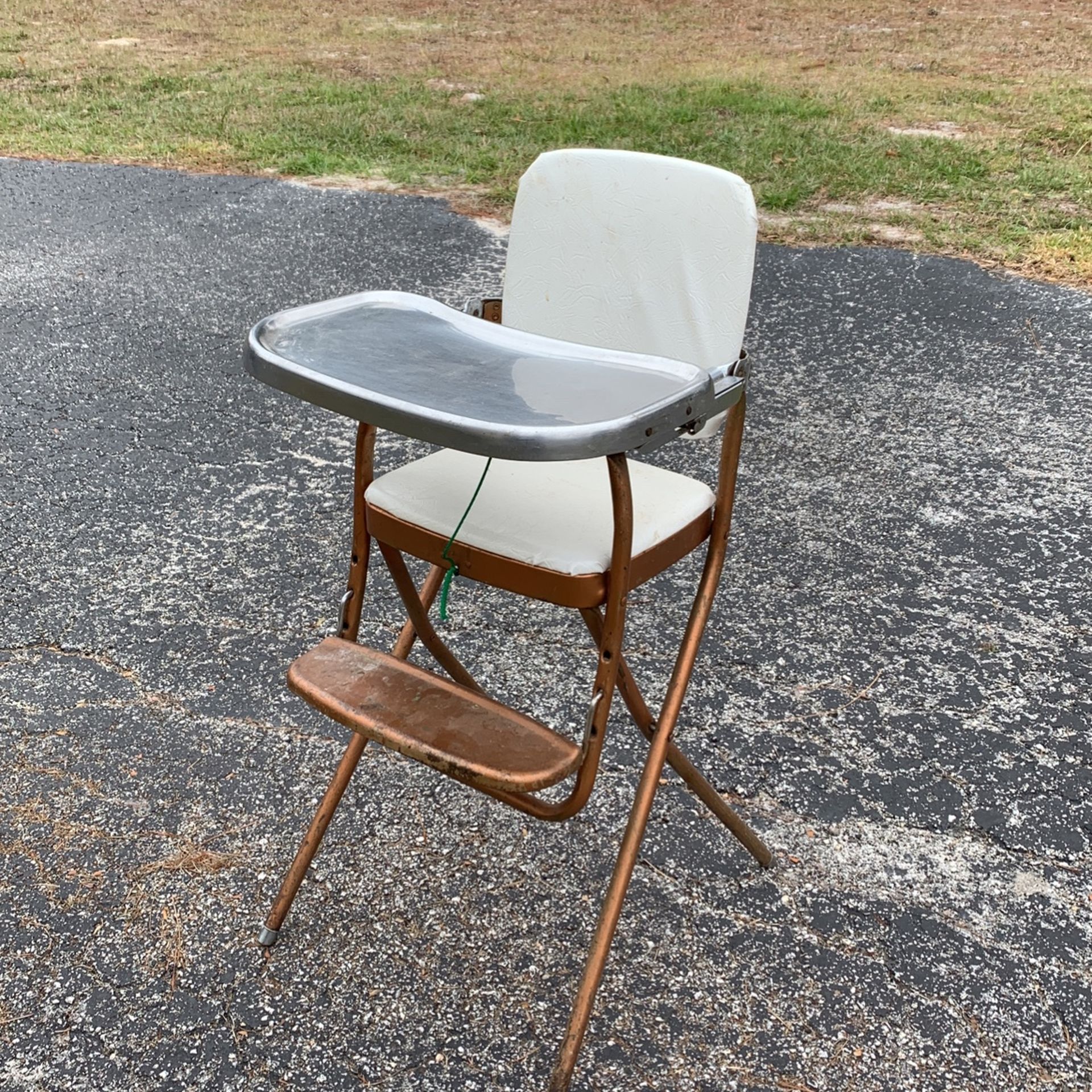 Antique high chair from the 50s
