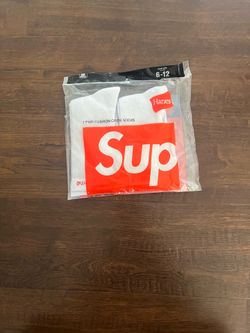 White Supreme Socks