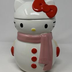 Hello Kitty Snowman cookie jar
