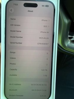 Iphone 17 Air 1TB