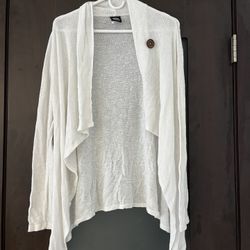 White Cardigans Size Small