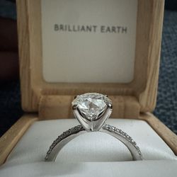 Brilliant Earth Engagement Ring 2.32 Carat Round VS1