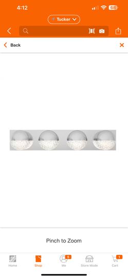 Carat 27 in. 4-Light Chrome Modern Integrated LED Vanity Light Bar for Bathroom