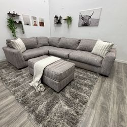 Gray Sectional Couch - Free Delivery