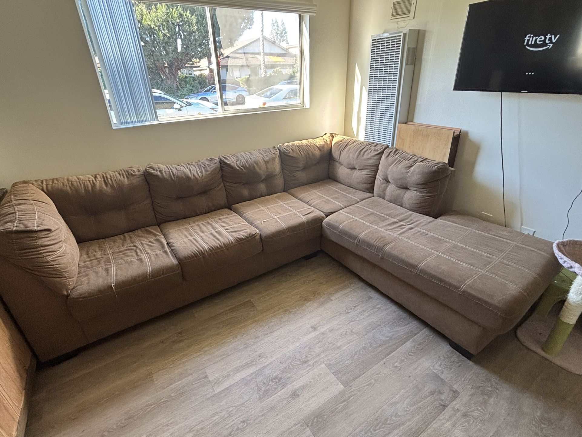 Huge Cozy L-Sectional Couch