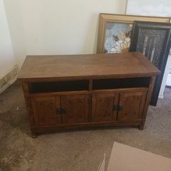 All Wood TV Stand