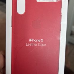 iPhone X Leather Case New