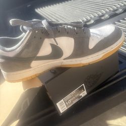 Gray Dunks With Gum Bottom