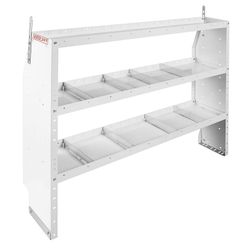 Weather Guard 9356-3-03 Adjustable Van Shelving 60x44x13.5 Steel 3 Shelf White
