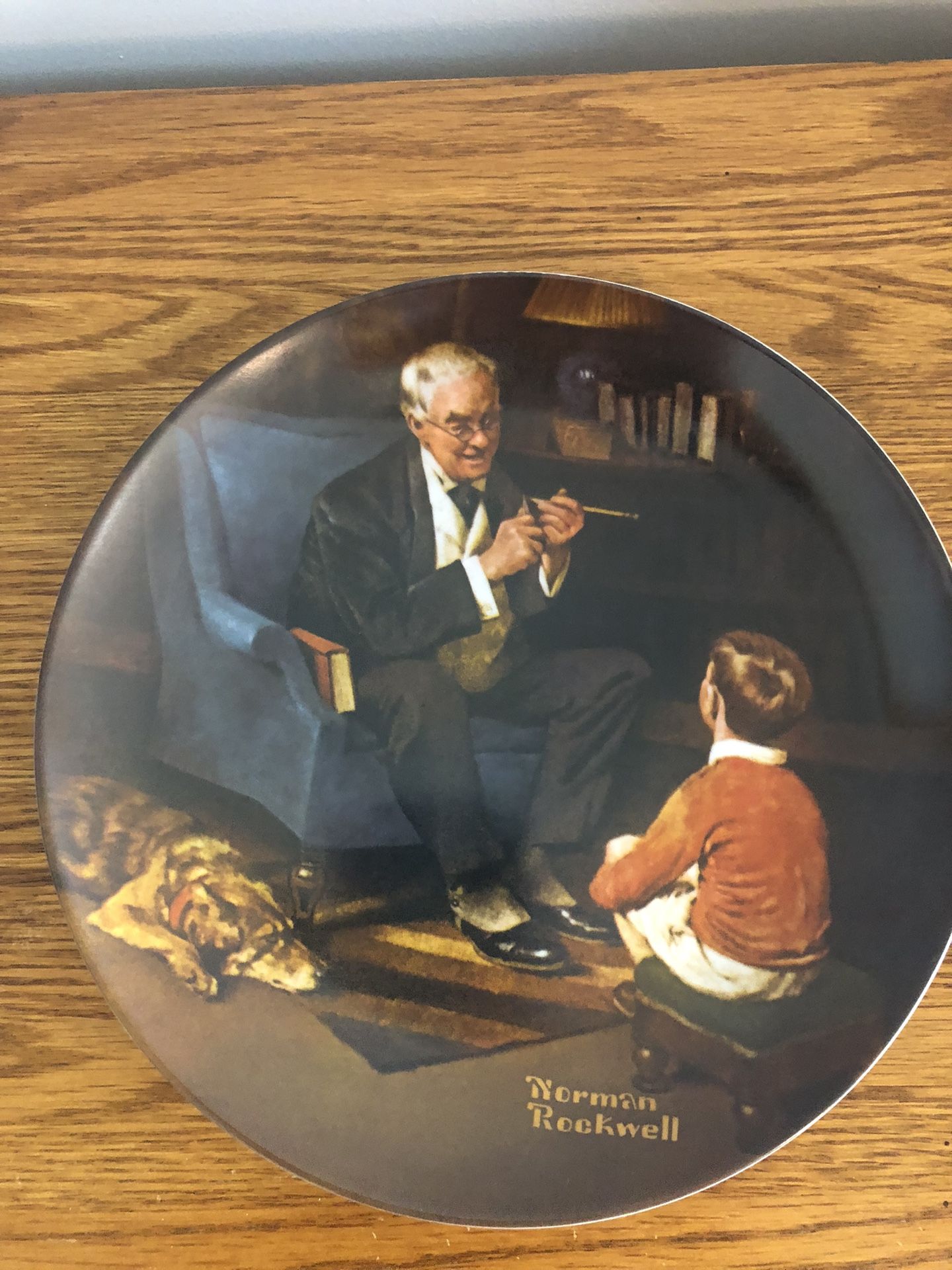 Norman Rockwell “The Tycoon” The Heritage Collection Edwin Knowles Plate