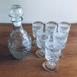 1962 Vintage Wexford Wine Decanter & 6 Wine Glasses Adult owned an excellent condition purchased for collecting belong to my grandfather
