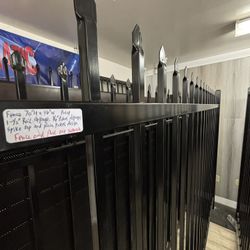 Iron Fence Straight Spike Top 6' H x 8' L per piece