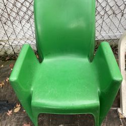 Green Plastic Armchair