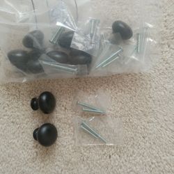 Black Metal Drawer Knobs