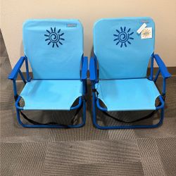 Blue Beach Chairs 